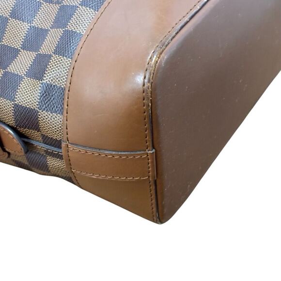 Authentic Louis Vuitton Diane Damier Ebene Shoulder Bag Hobo - Picture 9 of 10